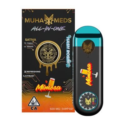 muha meds aio hash rosin mimosa